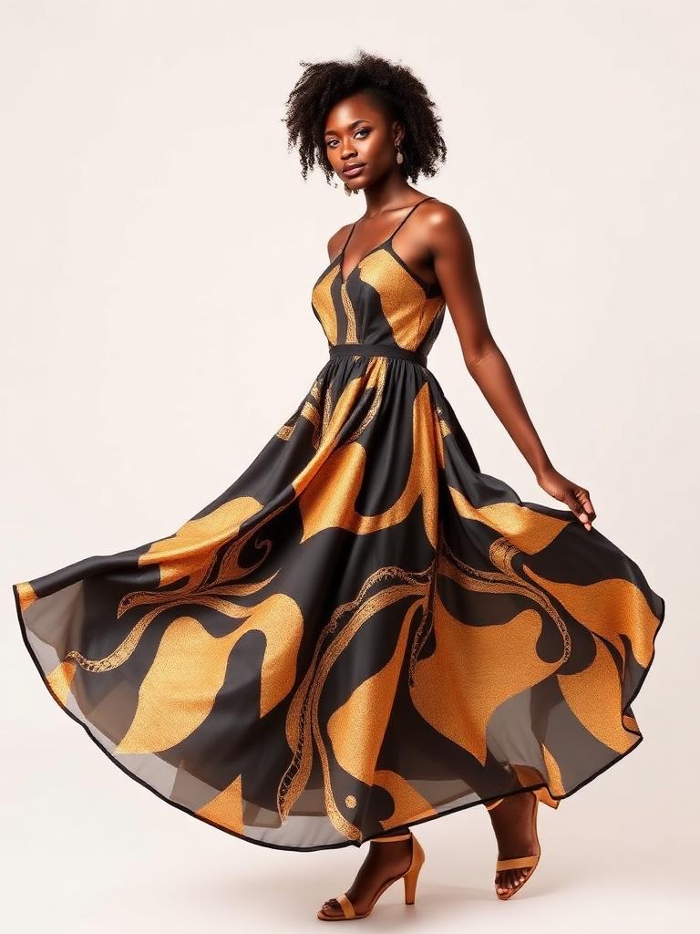 Catsy Print Dress